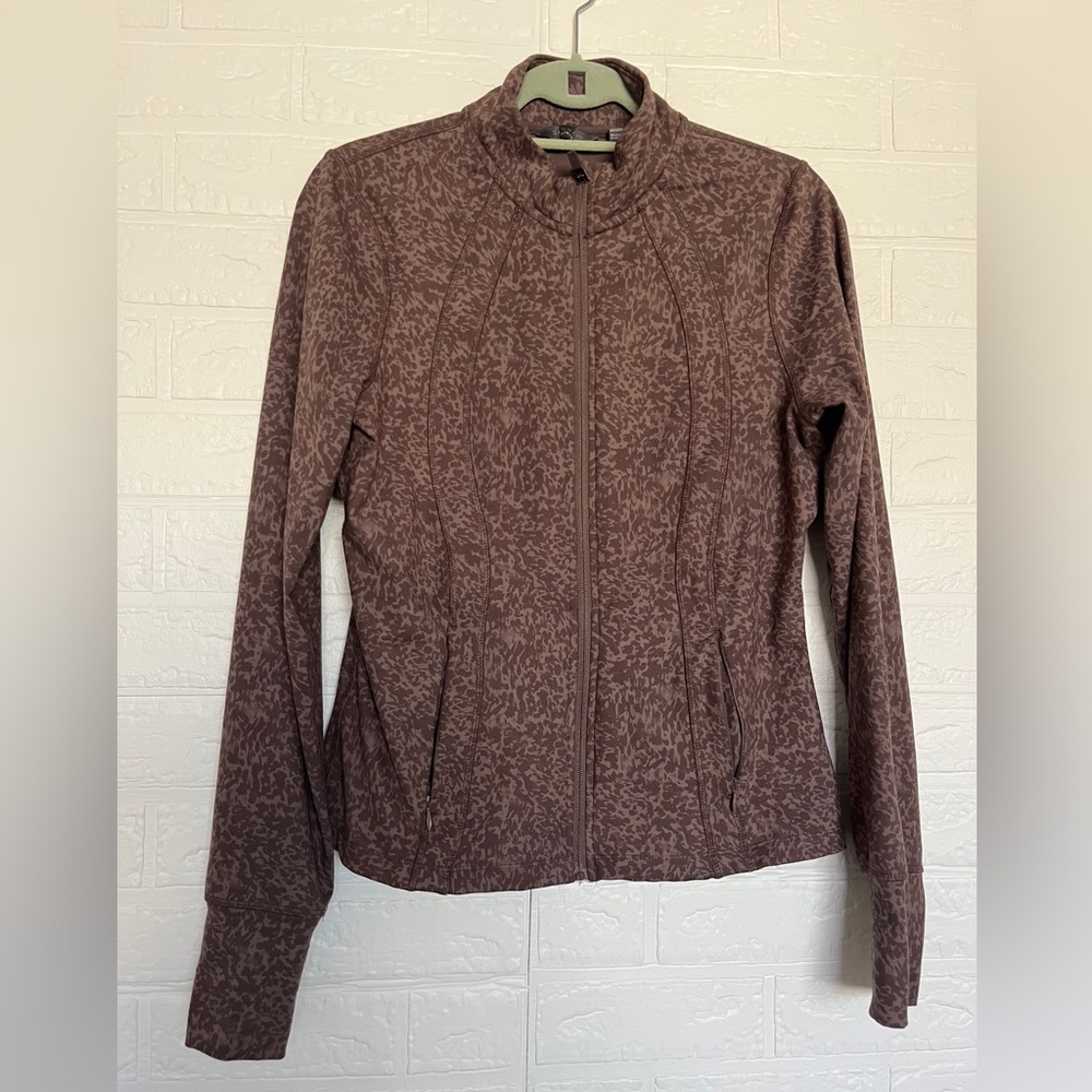 Women’s Activewear Danskin Chocolate Patterned Jacket size M